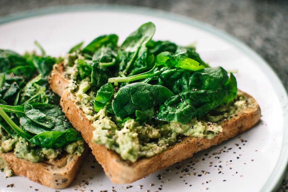 spinach toast